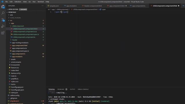 Angular Tutorial | @ViewChild using component in angular смотреть онлайн