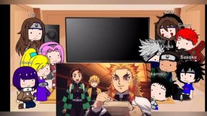 Naruto Friends+Sensei React to Naruto Future as Rengoku Kyojuro