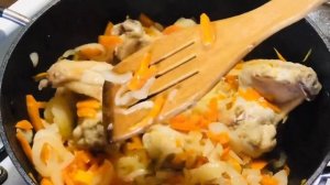 Вкуснейший плов с куриными крылышками /// Простой рецепт