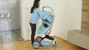 Детская роскошная коляска Hot Mom 3 в 1