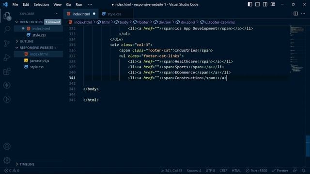 Responsive Web Design Template Using | #html #css #javascript #portfolio #programming