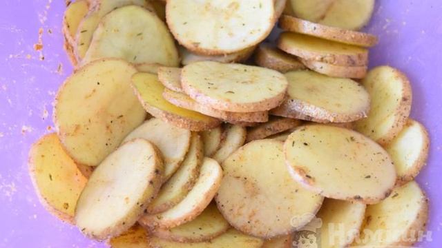 Картофельные медальоны жареные с луком