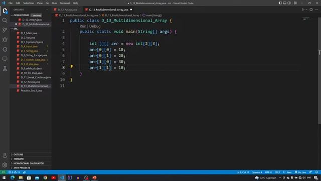 Multidimensional Arrays (2D, 3D) in JAVA || JAVA Tutorial in Hindi #13 || Death Code