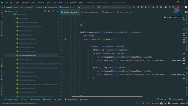 Embed YouTube video inside an Android app || earning app source code android studio free 2023