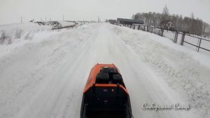Мокрый Снег МотоСобака Мотобуксировщик Жизнь В Деревне#СибирскийСкиф