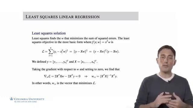 2 6 Least Squares Linear Regression | Machine Learning