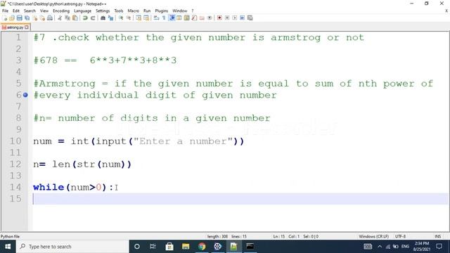 Program to check armstrong number|Python Interview questions|python for beginners|python programmin