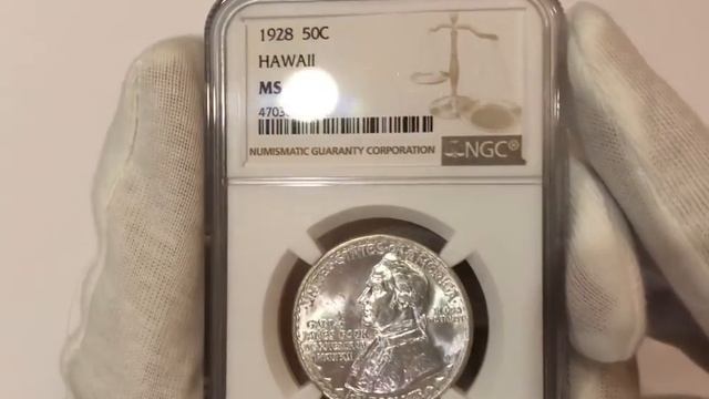 1928 Hawaii half dollars/ 50 центов США Гавайи смотреть онлайн