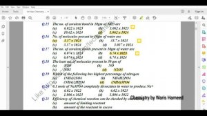 Basic concepts | Chp 1 | MCQ'S for MCAT, ECAT, PPSC, FPSC | first year chemistry | by Waris Hameed