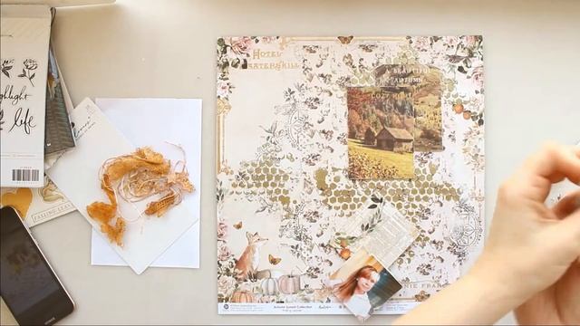 "My Autumn" scrapbook layout process //My Creative Scrapbook Kit смотреть онлайн