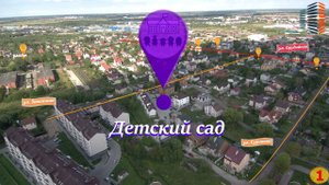 Месторасположение комплекса ЖК Победа на местности аэро обзор
