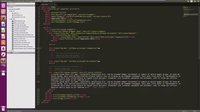 Foundation 6 : Barre de navigation off canvas смотреть онлайн