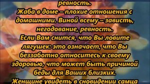 К чему снятся лягушки
