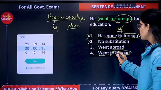 Sentence Improvement Complete दमदार Session  ||  For All Govt. Exams  ||  By Soni Ma'am