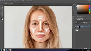 Как сделать макияж в фотошопе. Легкий гламур