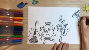 Федорино горе рисунок. Как нарисовать Федорино горе Чуковский. Самовар рисунок.