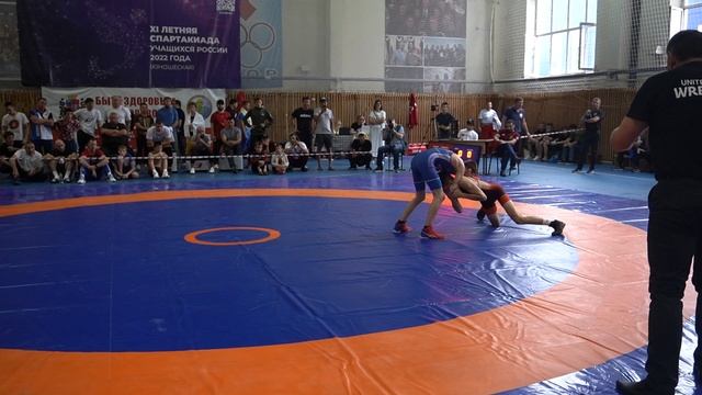44 кг. Финал. Пастухов(Москва)- Манукян Артур (Пензенская обл.) Юношеская Спартакиада России 2022г.
