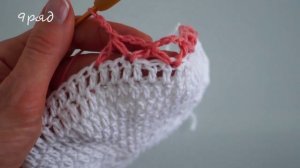 Детская шапочка крючком на возраст 2-3 года.