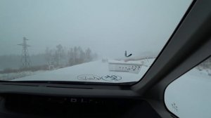 Опасный перегон / Владивосток-Краснодар / снежная буря / перегонщик в кювете