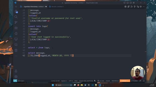 ORACLE DATABASE TUTORIAL #49 TYPE DATA TIMESTAMP смотреть онлайн