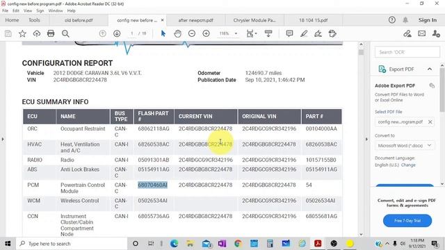 Chrysler used PCM Programming tips | Restore Vehicle Configuration