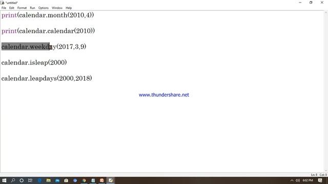 #36 Calendar module in python with demo/Calendar methods/#Tutorial for python beginners /learnpytho