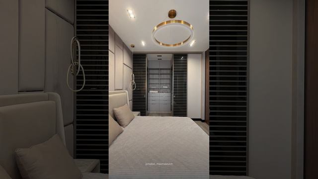 Для premium-гардеробных — стеклянные фасады в металлическом профиле#дизайн #интерьер #мебель #ремонт
