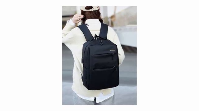 Men 3 PCS USB Charging Outdoor 15.6 Inch Laptop Backpack Практичный бюджетный рюкзак для ноутбука смотреть онлайн