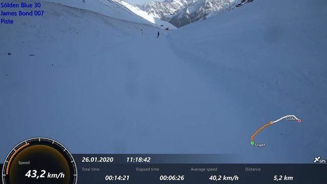 Sölden Skifahren Skiing, Top to Bottom, NON-STOP, Blue 32 + Black 31 + Blue 30 + Black 7 + Blue 9 смотреть онлайн