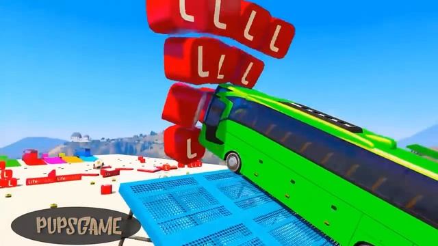 Машинки Большой Автобус и Супергерои Учим Цвета и Цифры для Детей Мультик смотреть онлайн