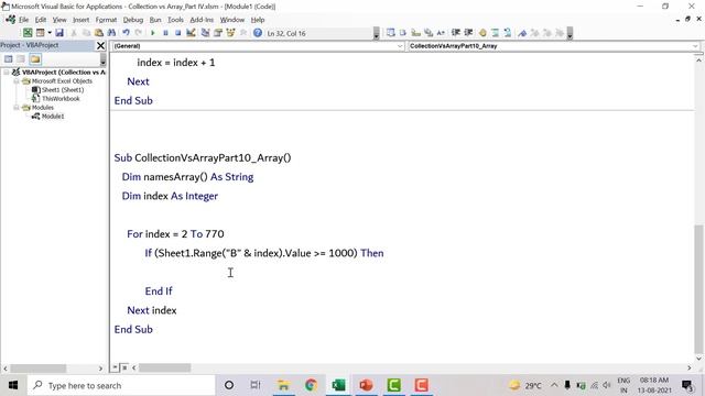 Array vs Collection - Where Collection is better | Advanced VBA in Hindi смотреть онлайн