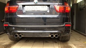 ВЫХЛОП  BMW X5 E70 4.8 (На горячую )
