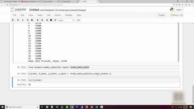 Machine Learning Tutorial Python - 7: Training and Testing Data