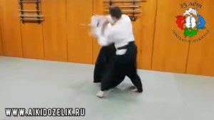 Техника Айкидо. Кататэ Риотэ Дори Иккё   Techniques of Aikido. Katate Ryote Dori Ikke.