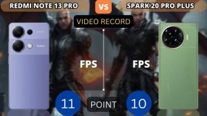 Redmi Note 13 Pro vs Tecno Spark 20 Pro Plus  | PHONE COMPARISON
