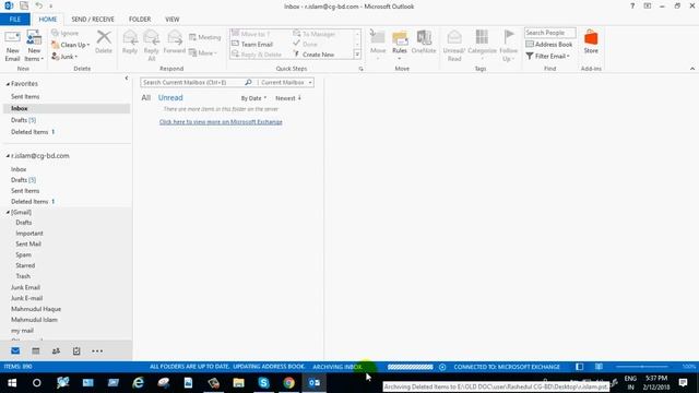 How to Archive emails & Import/export .pst file in MS Outlook 2013 ? смотреть онлайн