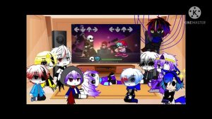 Sans Au’s and me react to X-Event Ink sans (FNF) [ 100 subscribe special]