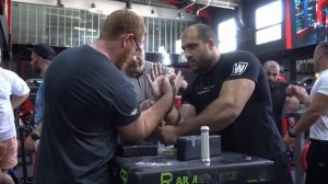 DAVID DADIKYAN ARM WRESTLING IRAKLI, RYAN BOWEN AND ADAM