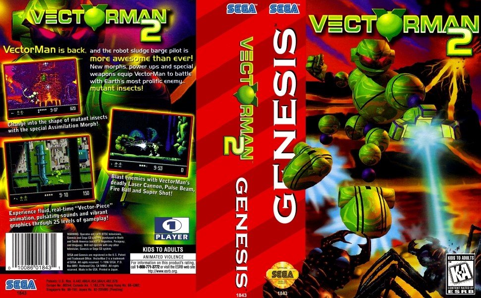 Sega Mega Drive 2 (Smd) 16-bit Vectorman 2 Прохождение Без Потерь