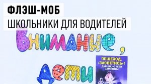 Флэш-моб дрезненских школьников для водителей