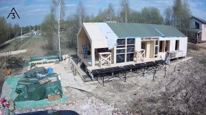 Строительство precut (pre-cut). Современный быстровозводимый загородный дом #A3PLYDOM