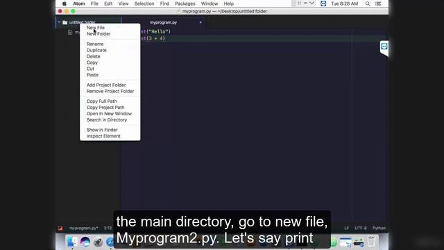 #6 Installing Atom on mac | Python Tutorial for Beginners |  Python Basics By Team Debug it