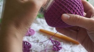 Как связать цветок фиалку крючком (узор#37)