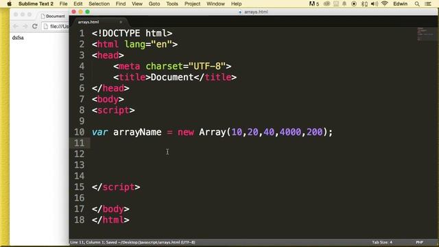 007 Arrays for Java script смотреть онлайн