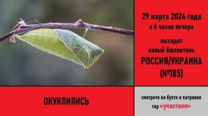 Окуклились. Анонс бюллетеня №185