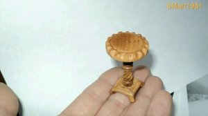 Резьба по дереву. Деревянная миниатюра масштаб 1/12  своими руками.