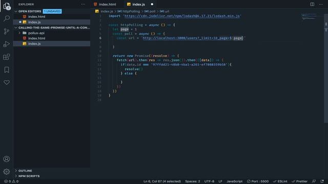 Recursive async function || HTTP polling with Promises || JS смотреть онлайн