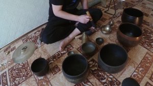26. Поющие чаши. Набор для ЙОГИ сна. Медитация. Тибетские чаши ЧАКРЫ. Звукотерапия. Singing Bowl