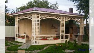 BBQ Oven Gazebo Design Ideas Идеи дизайна беседки с барбекю печью