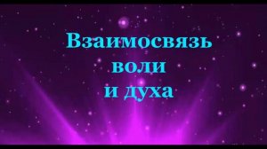 Взаимосвязь Воли и Духа 41 #Сорадение #ВиО #Связь